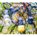 Weatherproof Outdoor String Lights - UL Listed - 15 Hanging Sockets - Perfect Patio Lights UL